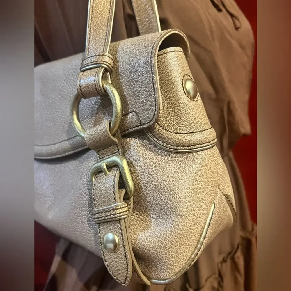 Kenneth Cole New York Pebbled Leather Satchel Purse Double Handle Carry NWT